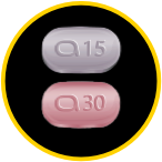 15 mg and 30mg pill.
