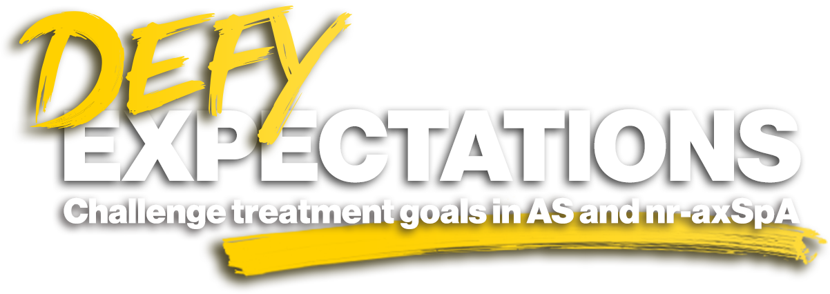 Defy expectations – Challenge treatment goals in AS and nr-axSpA