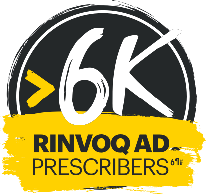 More than 6,000 RINVOQ AD prescribers.