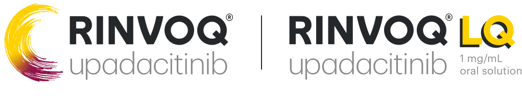 RINVOQ® (upadacitinib). RINVOQ® LQ (upadacitinib) 1 mg/mL oral solution. Approved for ages 2+ for pJIA and JPsA.